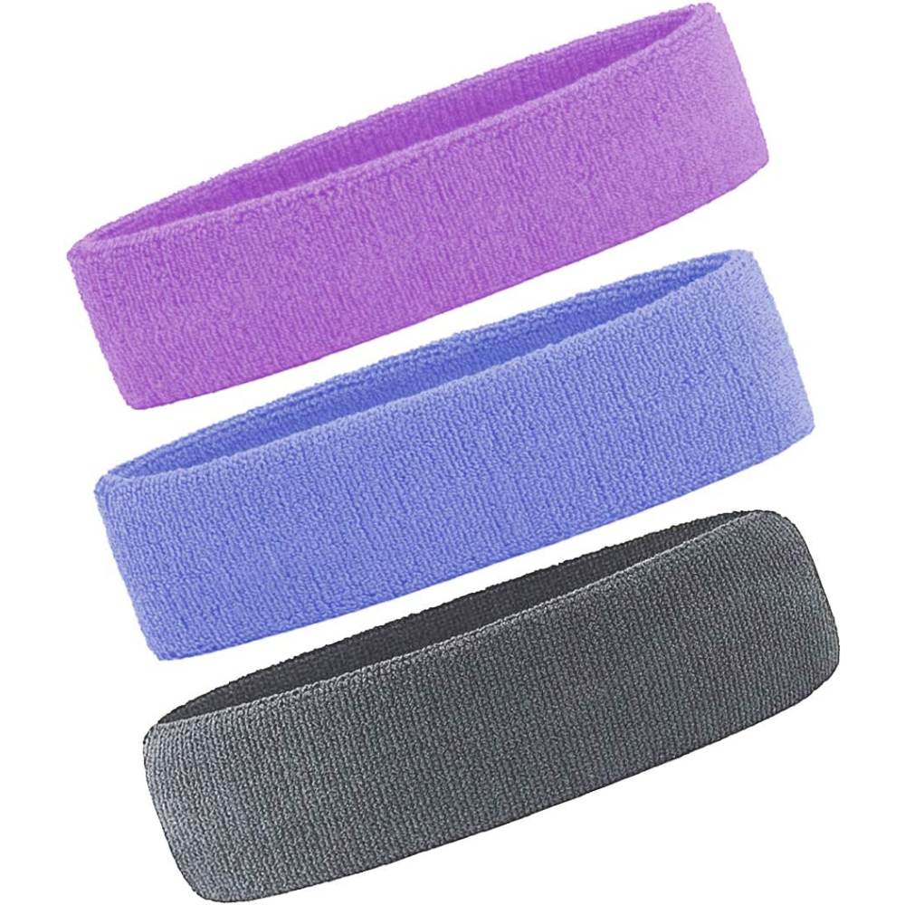 Sports Headbands, Gray, Lake Blue, Purple: image 10